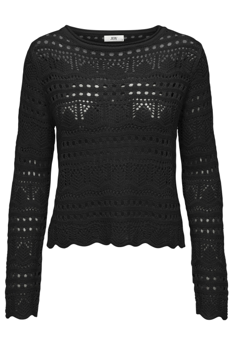 Jacqueline de Yong jdysun lay l/s boatneck pullov. knt